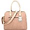 ES1566-LP Textured Belted Front Classy Satchel