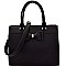 ES1681-LP Bow Accent Saffiano Structured Satchel