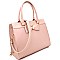 ES1681-LP Bow Accent Saffiano Structured Satchel