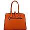 Stripe Print Multi-Compartment 2-Way Satchel MH-ES3153