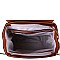 Two-Tone Flap Fashion Backpack Wallet Set