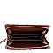 Crocodile Embossed Fashion Backpack Wallet Set