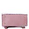 Crocodile Embossed Fashion Backpack Wallet Set