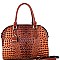 Crocodile Patent Padlock Accent 2-Way Bag