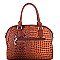 Crocodile Patent Padlock Accent 2-Way Bag