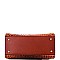 Crocodile Patent Padlock Accent 2-Way Bag