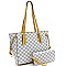 String Shopper Monogram Tote Wallet SET