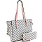 String Shopper Monogram Tote Wallet SET