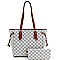 String Shopper Monogram Tote Wallet SET