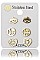 PACK OF 12 FASHION ASSORTED COLOR 3-PAIR STAINLESS STEEL STUD EARRING SET