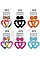 PACK OF 12 ASSORTED COLOR FASHION DANGLE EARRING
