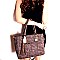 EW1507-LP Hardware Accent Whipstitched Tassel Satchel