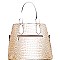 Croc Faux Leather with PadLock 2Way Bag