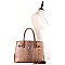 Croc Leatherette with Padlock Large 2Way Bag