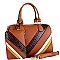 COLOR BLOCK MONOGRAM BOSTON SATCHEL SET