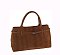 Faux Suede Buckle Satchel