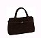Faux Suede Buckle Satchel