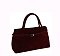 Faux Suede Buckle Satchel