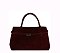 Faux Suede Buckle Satchel