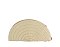 Straw Half Moon Clutch Wristlet