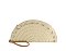 Straw Half Moon Clutch Wristlet