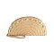 Straw Half Moon Clutch Wristlet