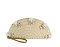 Straw Half Moon Clutch Wristlet