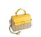 Straw Buckle Flap Crossbody Satchel