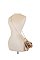 Satin Flower Frame Handle Clutch Evening Bag