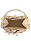 Satin Flower Frame Handle Clutch Evening Bag