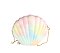 Rainbow Seashell Clutch Crossbody Bag