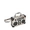 Vintage Radio Recorder Crossbody Bag