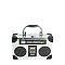 Vintage Radio Recorder Crossbody Bag