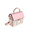 Home Sweet Home House Shaped Satchel Crossbody Bag