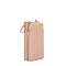 Chevron Quilted Kiss Lock Crossbody Wallet