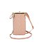 Chevron Quilted Kiss Lock Crossbody Wallet