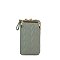 Chevron Quilted Kiss Lock Crossbody Wallet