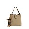 Fashion Bucket Satchel with Bag Charm