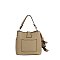 Fashion Bucket Satchel with Bag Charm