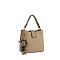 Fashion Bucket Satchel with Bag Charm