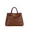 Fashion Woven Muse Brass Satchel