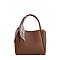 Fashion Scarf Top Handle Satchel