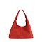 Faux Suede Shoulder Bag