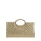 Embellished Round Handle Clutch Evening Bag