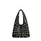 Silver Studded Shoulder Bag