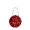 Acrylic Rose Flower Clutch Evening Bag