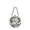 Acrylic Rose Flower Clutch Evening Bag