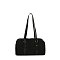 Faux Suede Boston Bag