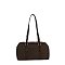 Faux Suede Boston Bag