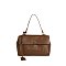Twist Lock Flap Satchel